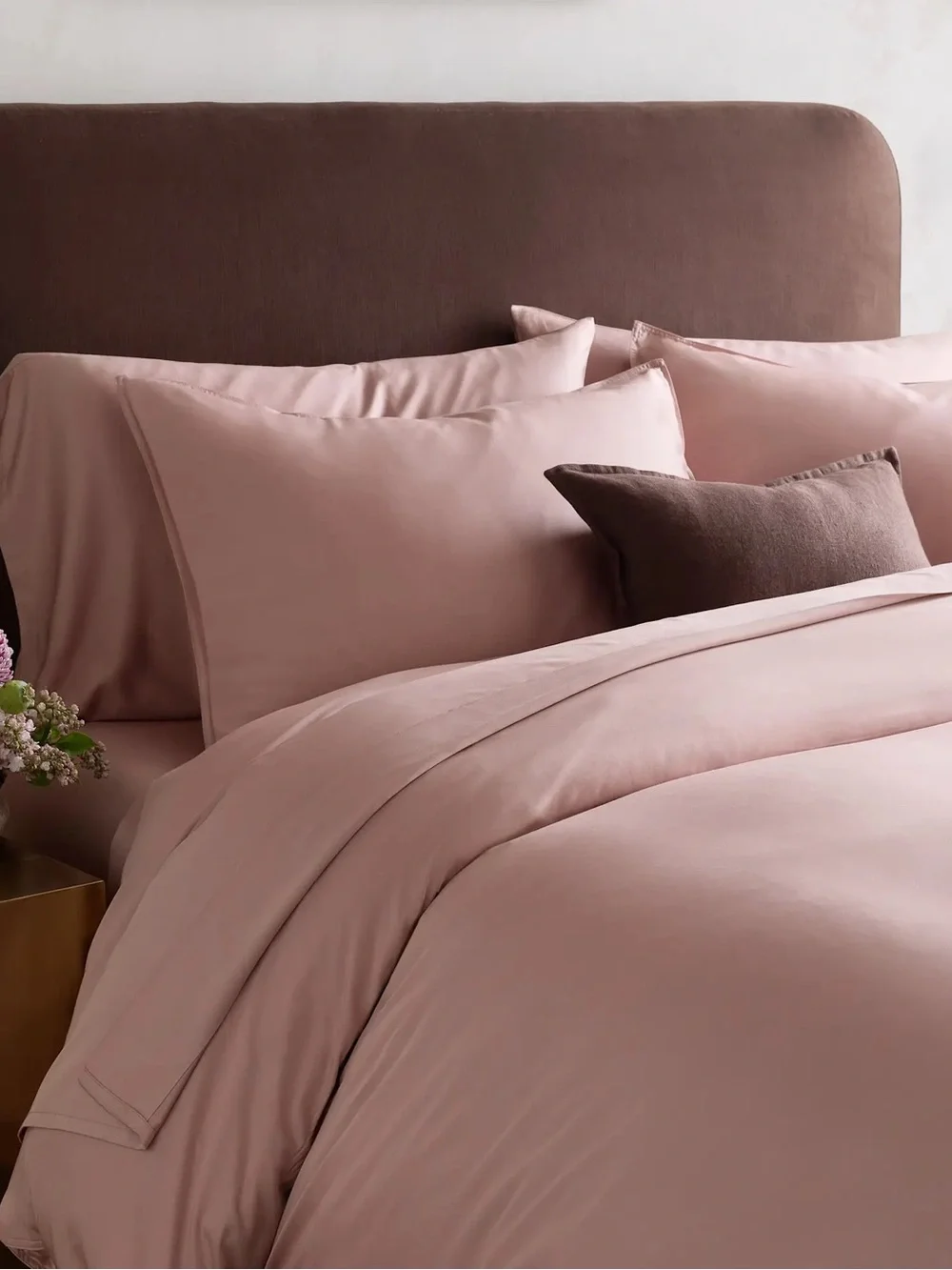 Quince Bamboo Duvet Cover King/Cal King Fig Color NWOT Cover Only